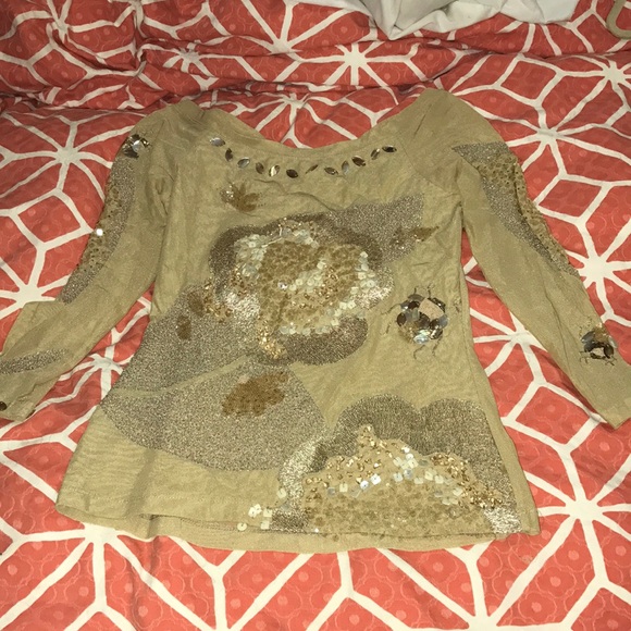 Cynthia Rose Beaded Long Sleeve - Picture 1 of 4